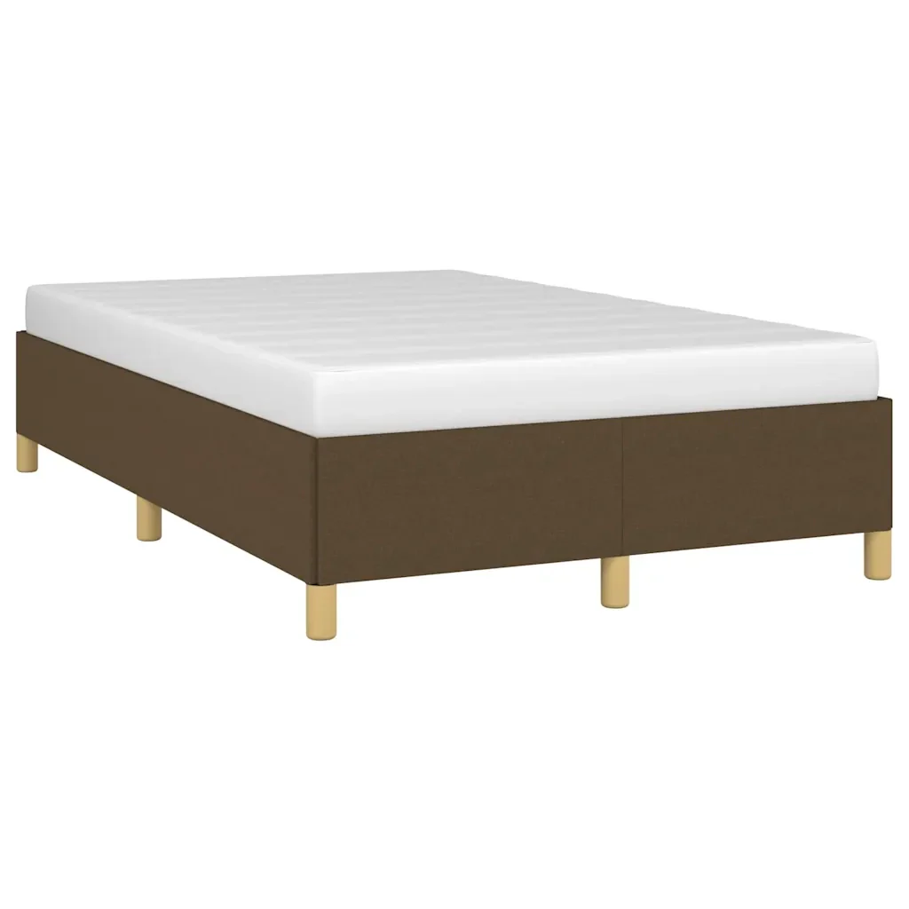 Letto matrimoniale | Letto per adulti | Giroletto senza Materasso Marrone Scuro 80x200 cm in Tessuto - Image 3