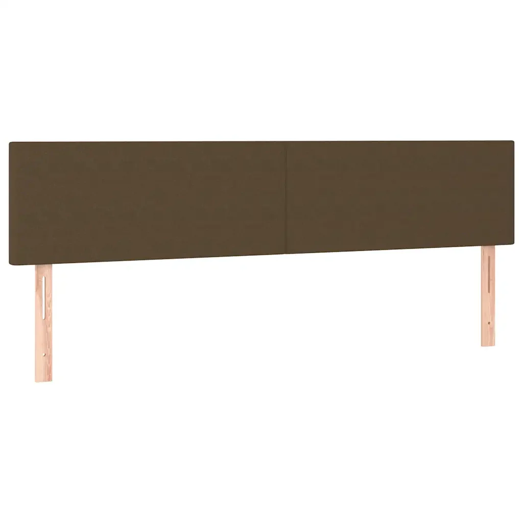 Letto matrimoniale | Letto per adulti | Giroletto senza Materasso Marrone Scuro 80x200 cm in Tessuto - Image 8