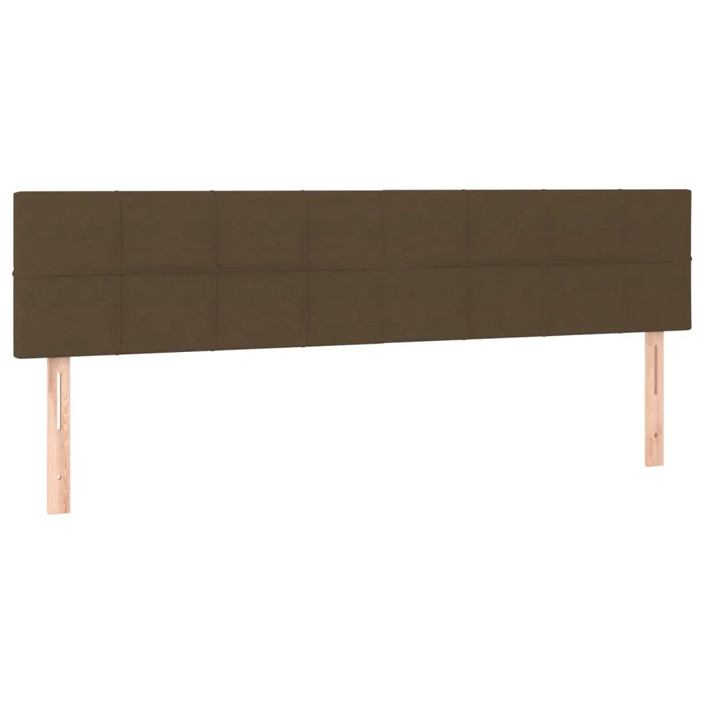 Letto matrimoniale | Letto per adulti | Giroletto senza Materasso Marrone Scuro 80x200 cm in Tessuto - Image 8