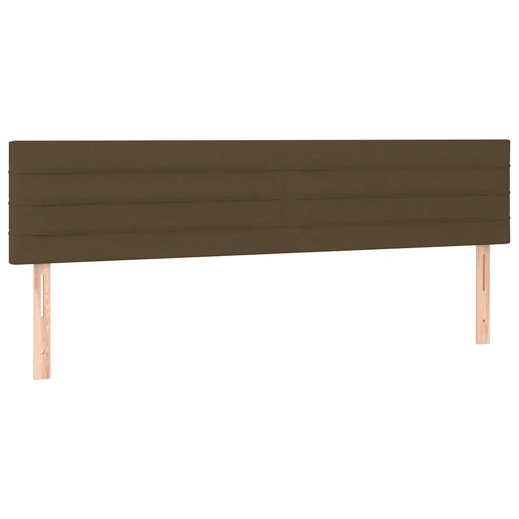 Letto matrimoniale | Letto per adulti | Giroletto senza Materasso Marrone Scuro 80x200 cm in Tessuto - Image 8
