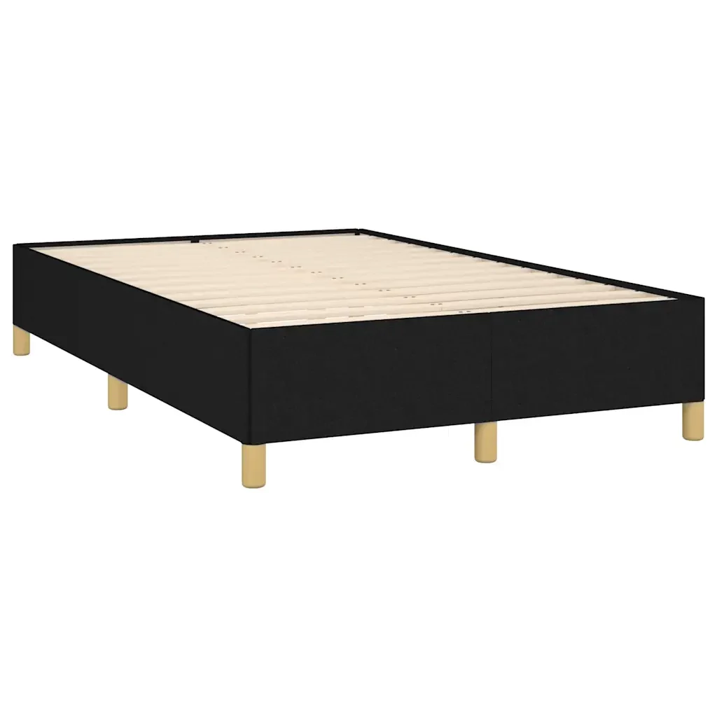 Letto matrimoniale | Letto per adulti | Giroletto senza Materasso Nero 120x190 cm in Tessuto - Image 4