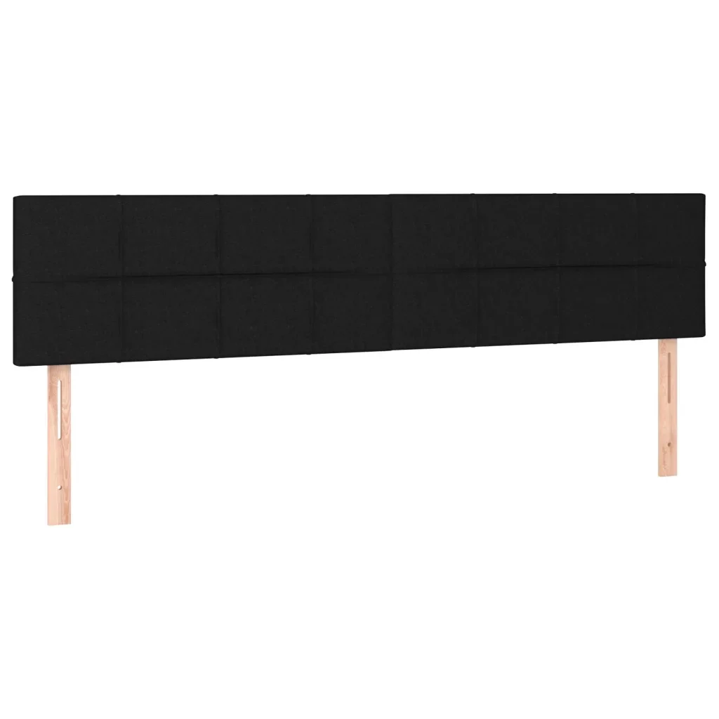 Letto matrimoniale | Letto per adulti | Giroletto senza Materasso Nero 120x190 cm in Tessuto - Image 8