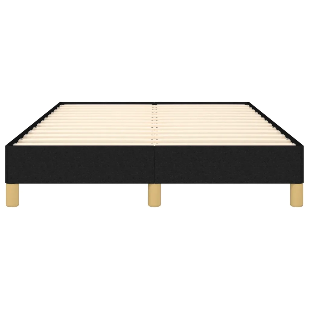 Letto matrimoniale | Letto per adulti | Giroletto senza Materasso Nero 120x190 cm in Tessuto - Image 5