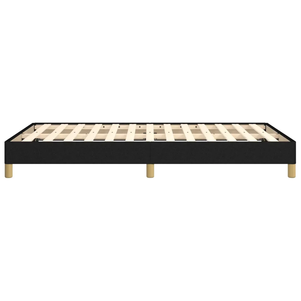 Letto matrimoniale | Letto per adulti | Giroletto senza Materasso Nero 120x190 cm in Tessuto - Image 6