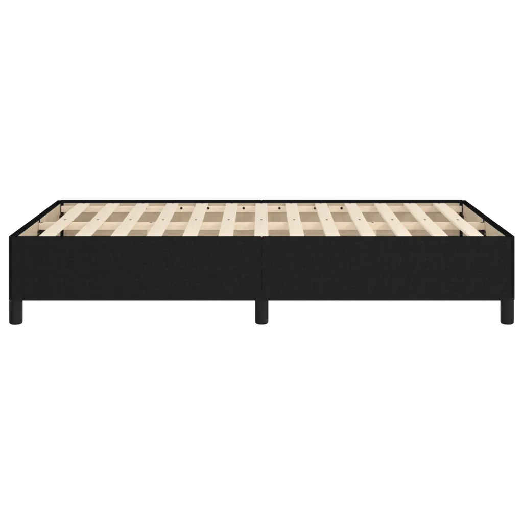 Letto matrimoniale | Letto per adulti | Giroletto senza Materasso Nero 120x190 cm in Tessuto - Image 6