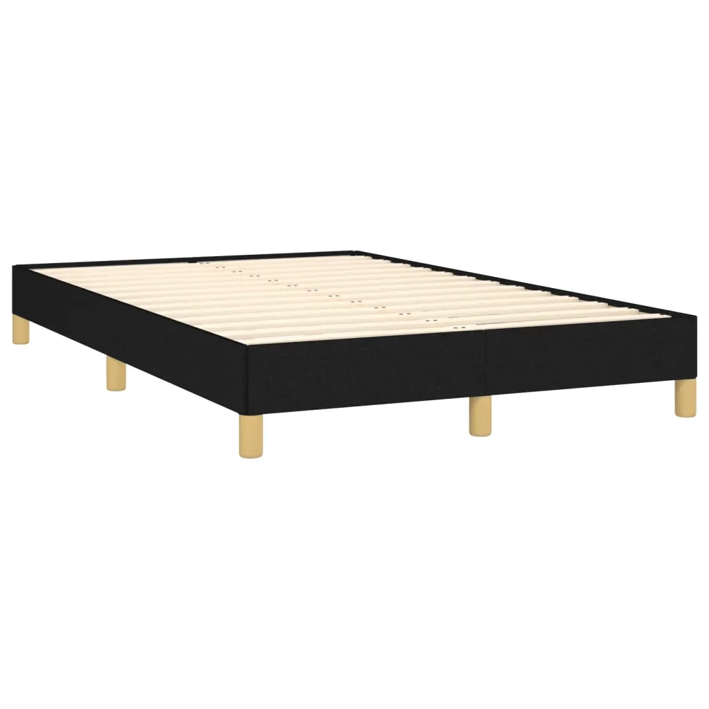 Letto matrimoniale | Letto per adulti | Giroletto senza Materasso Nero 120x190 cm in Tessuto - Image 3