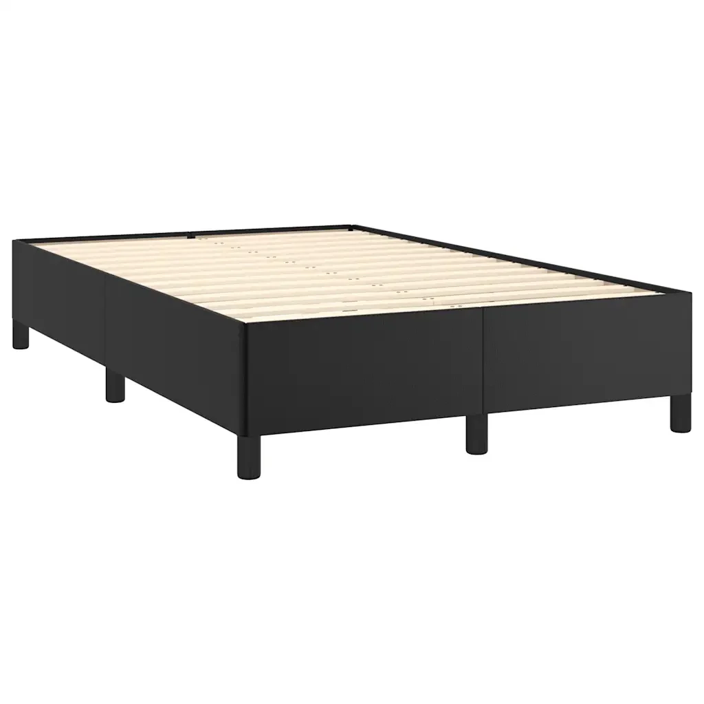 Letto matrimoniale | Letto per adulti | Giroletto senza Materasso Nero 120x190 cm Similpelle - Image 3