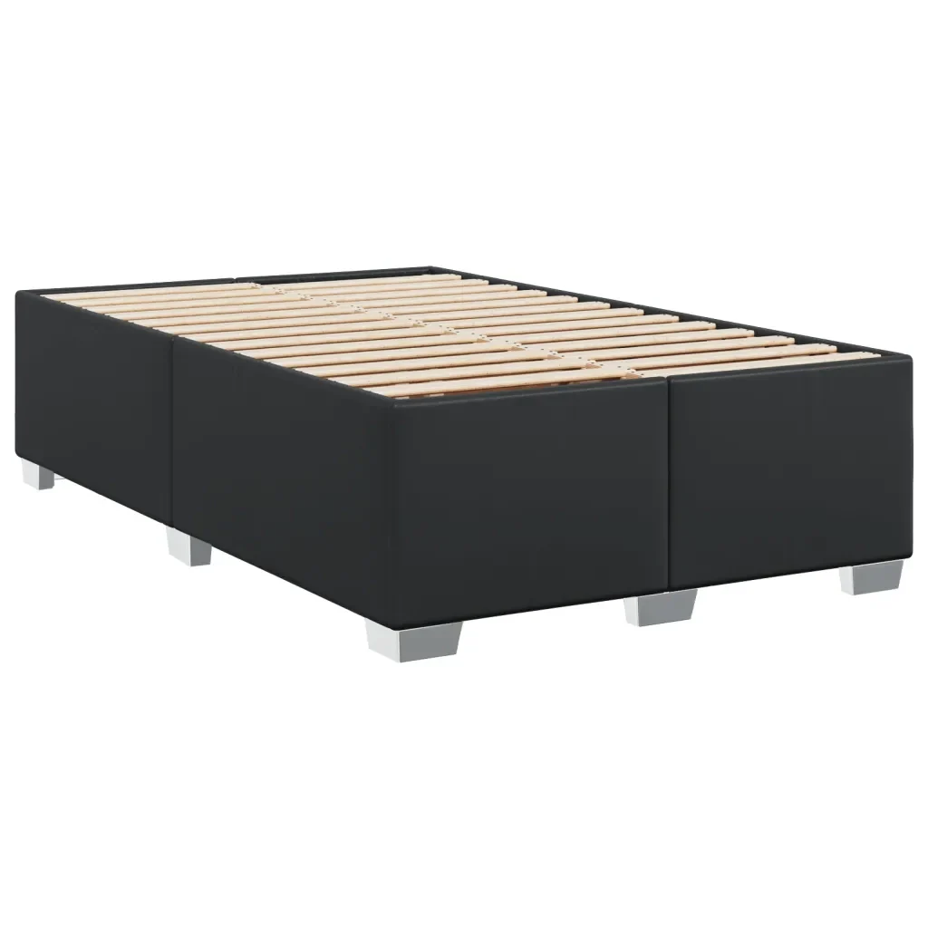 Letto matrimoniale | Letto per adulti | Giroletto senza Materasso Nero 120x190 cm Similpelle - Image 4