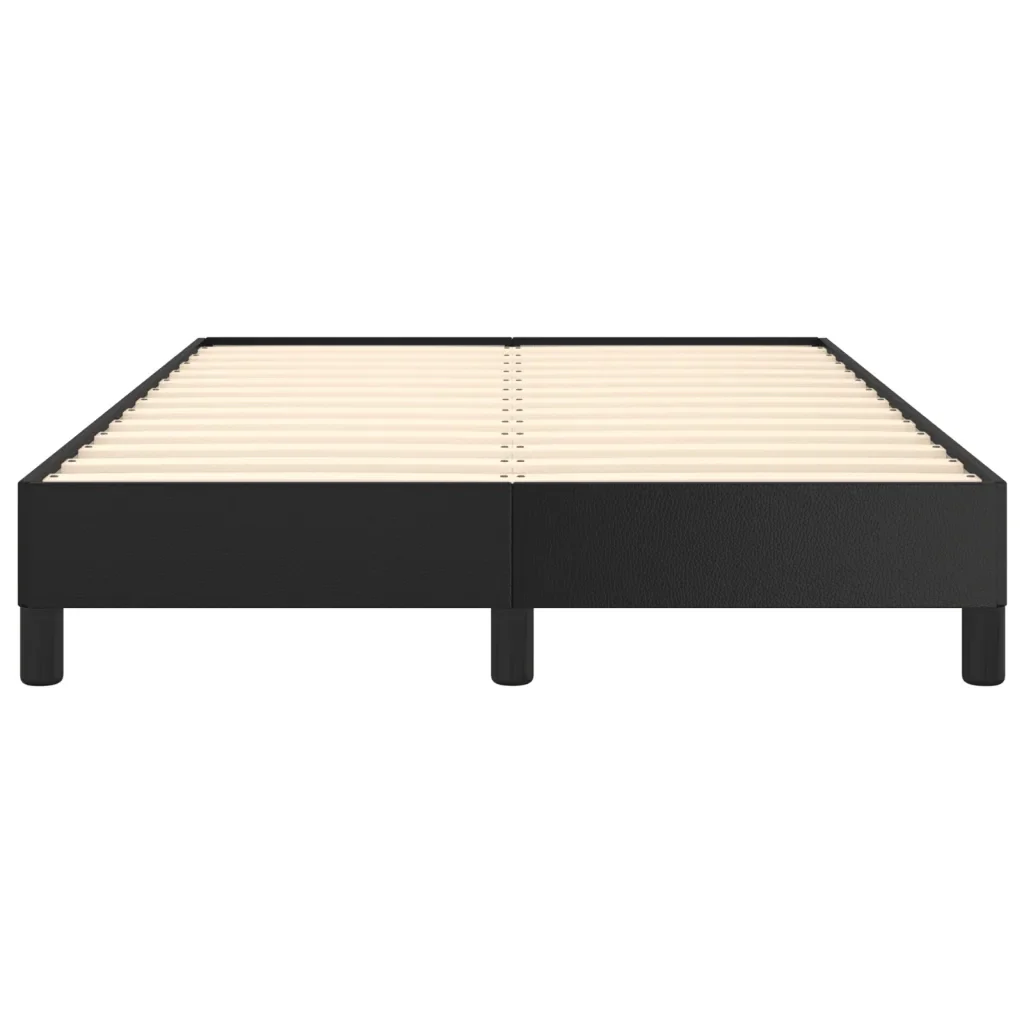 Letto matrimoniale | Letto per adulti | Giroletto senza Materasso Nero 120x190 cm Similpelle - Image 5