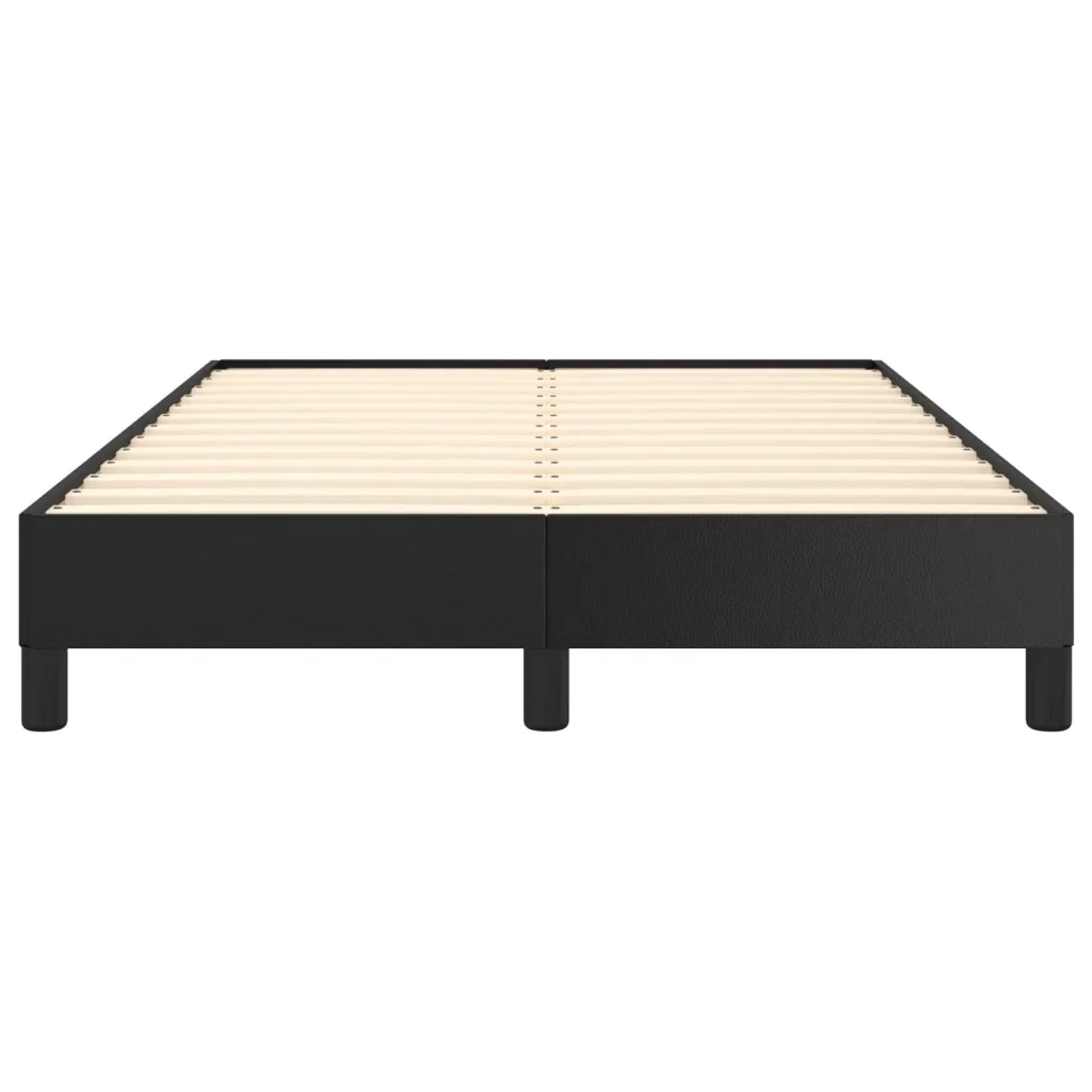 Letto matrimoniale | Letto per adulti | Giroletto senza Materasso Nero 120x190 cm Similpelle - Image 5