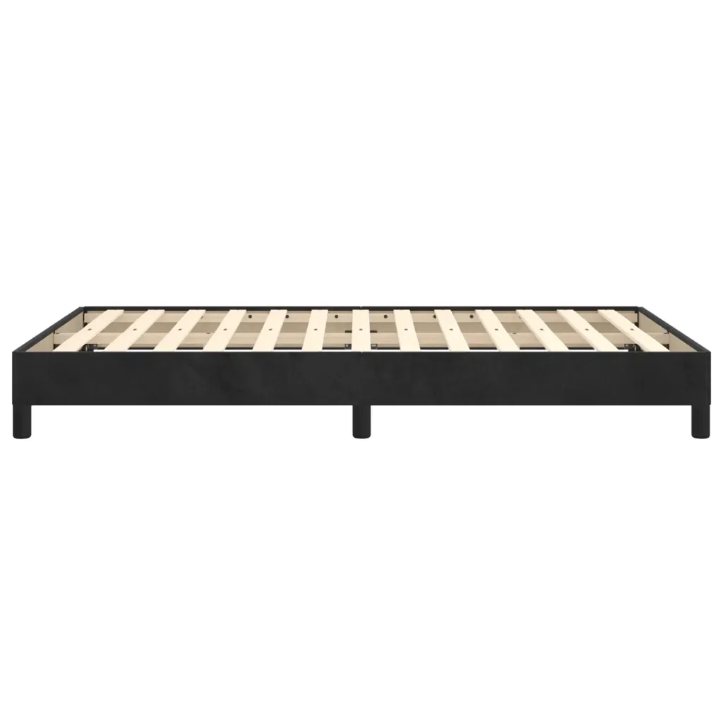 Letto matrimoniale | Letto per adulti | Giroletto senza Materasso Nero 120x190 cm Velluto - Image 6