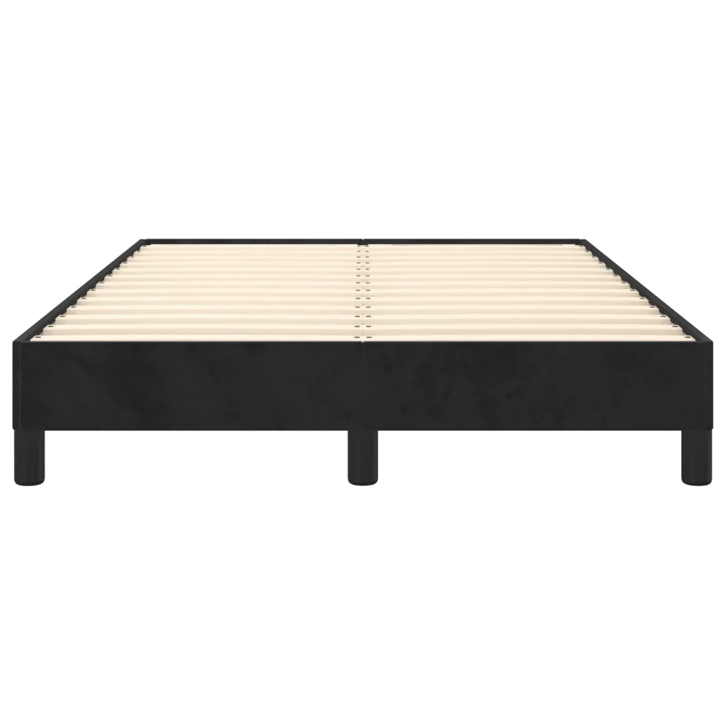 Letto matrimoniale | Letto per adulti | Giroletto senza Materasso Nero 120x190 cm Velluto - Image 5