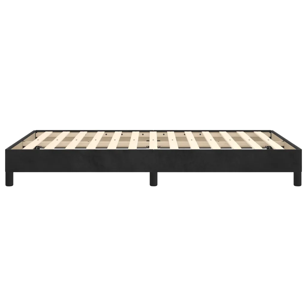 Letto matrimoniale | Letto per adulti | Giroletto senza Materasso Nero 120x190 cm Velluto - Image 6