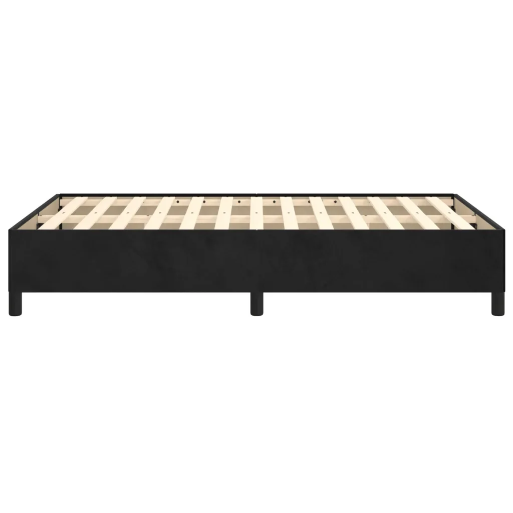 Letto matrimoniale | Letto per adulti | Giroletto senza Materasso Nero 120x190 cm Velluto - Image 6