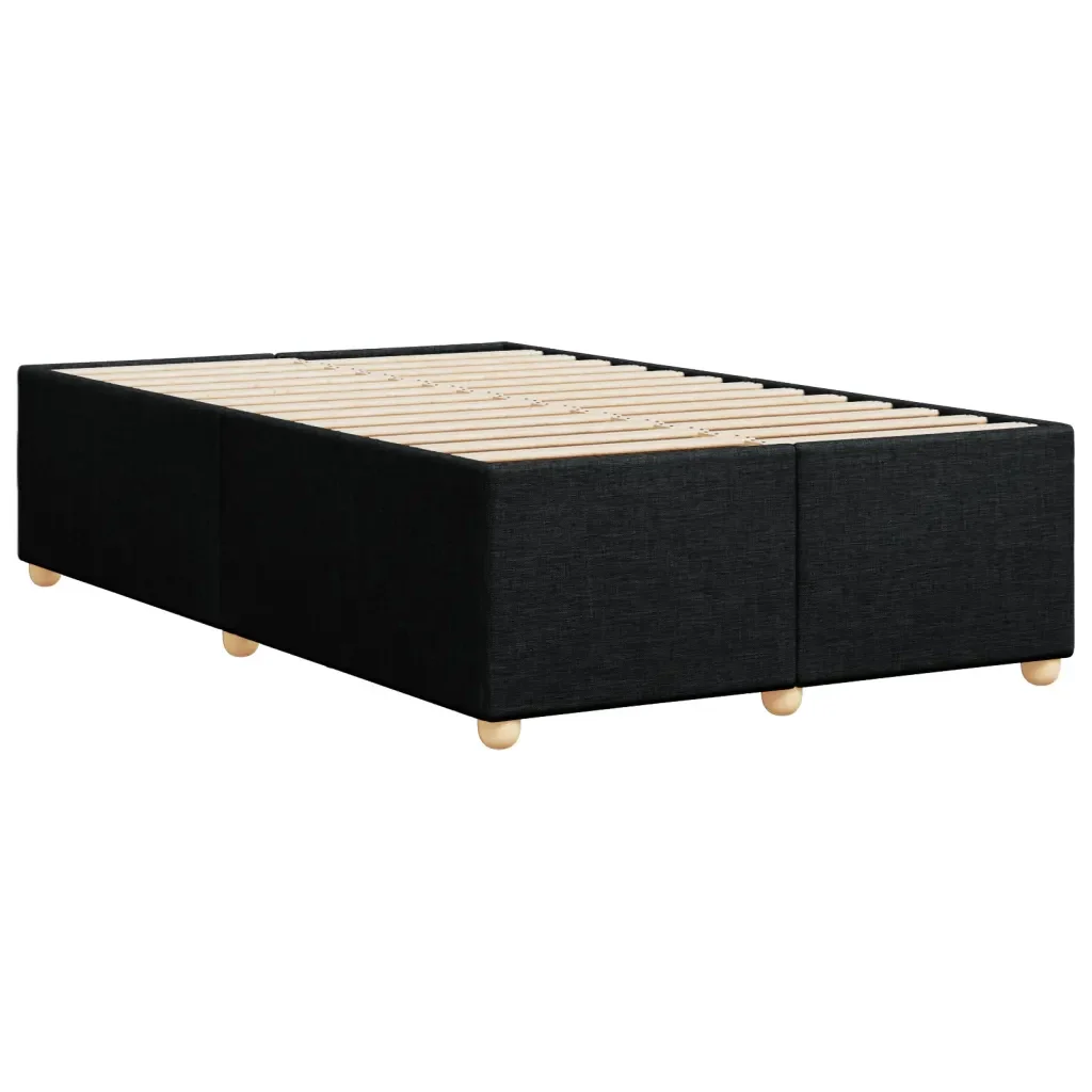 Letto matrimoniale | Letto per adulti | Giroletto senza Materasso Nero 120x200 cm Tessuto - Image 6