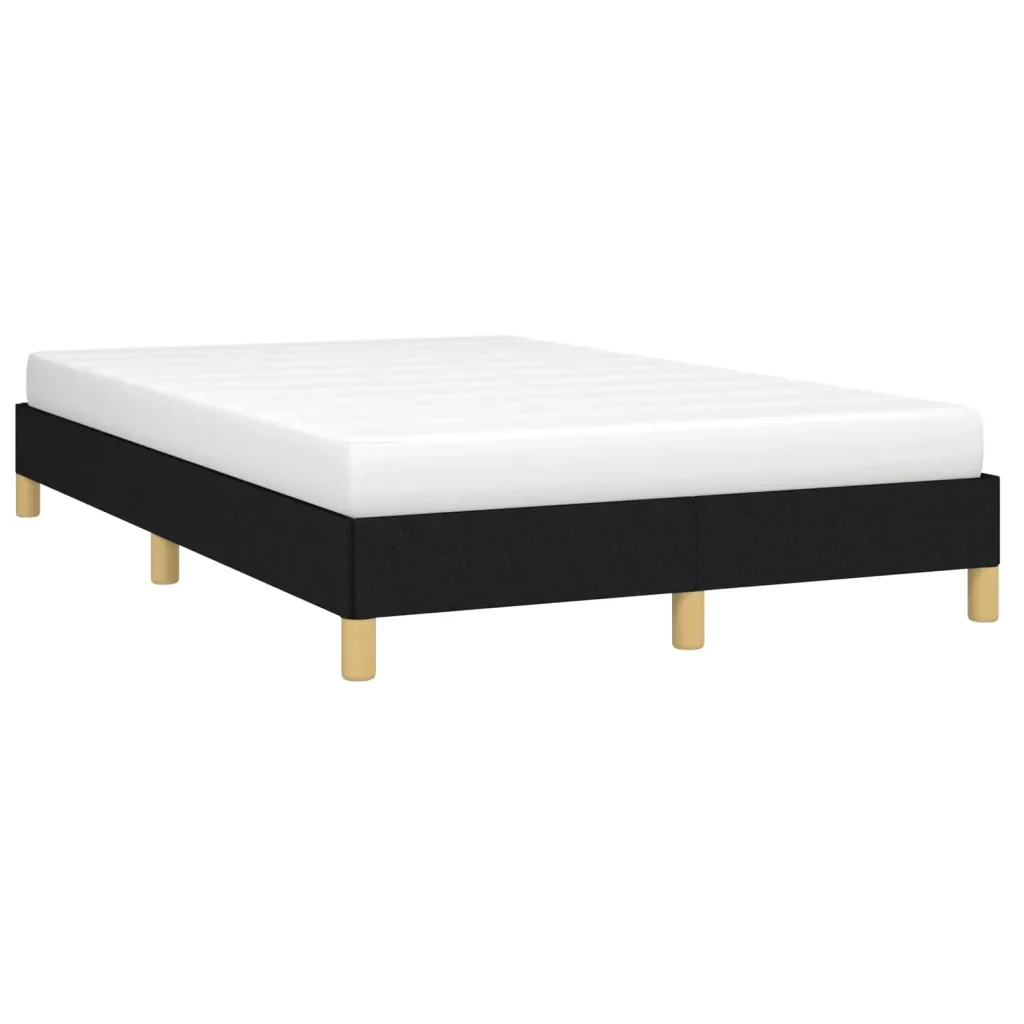 Letto matrimoniale | Letto per adulti | Giroletto senza Materasso Nero 120x200 cm Tessuto - Image 4