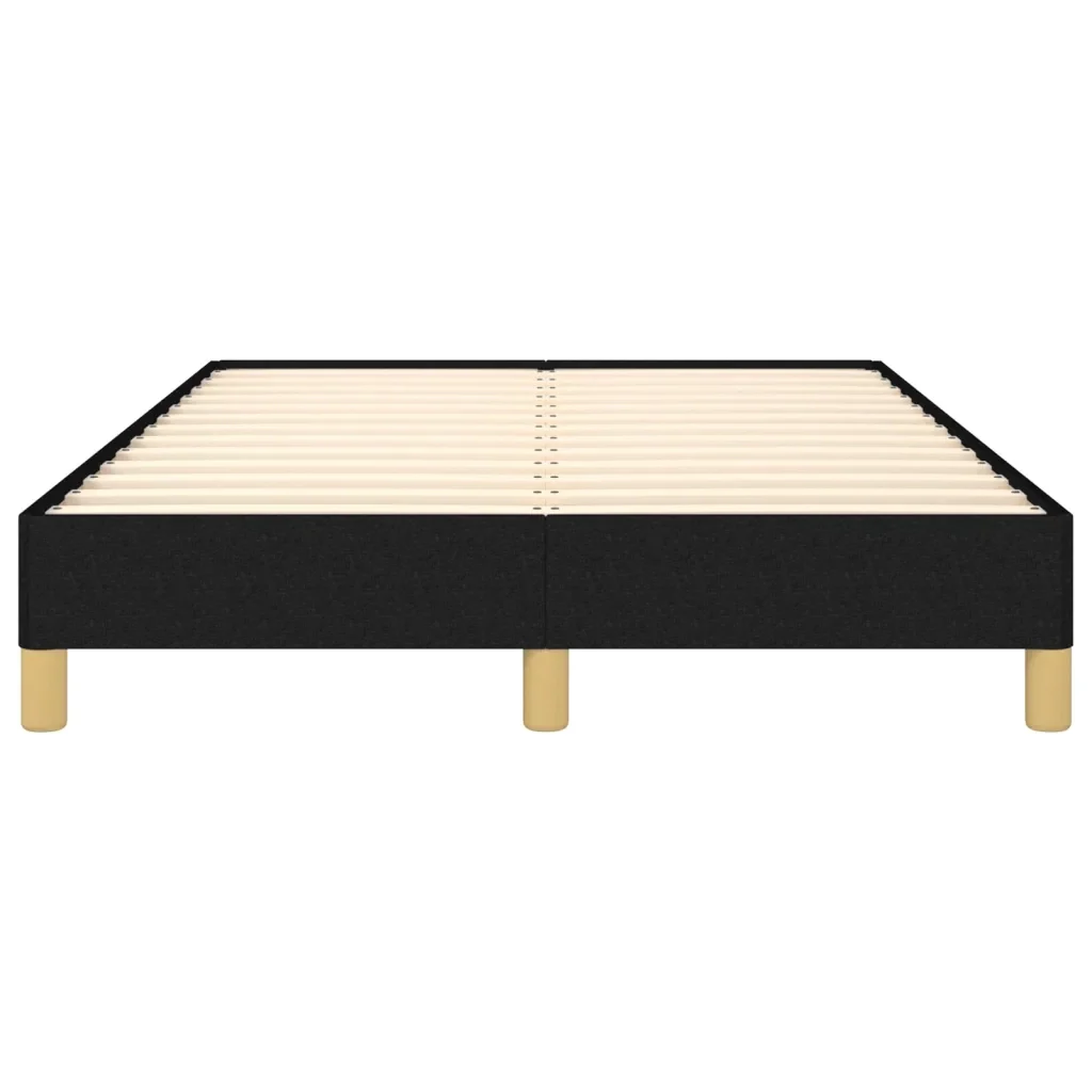 Letto matrimoniale | Letto per adulti | Giroletto senza Materasso Nero 120x200 cm Tessuto - Image 5