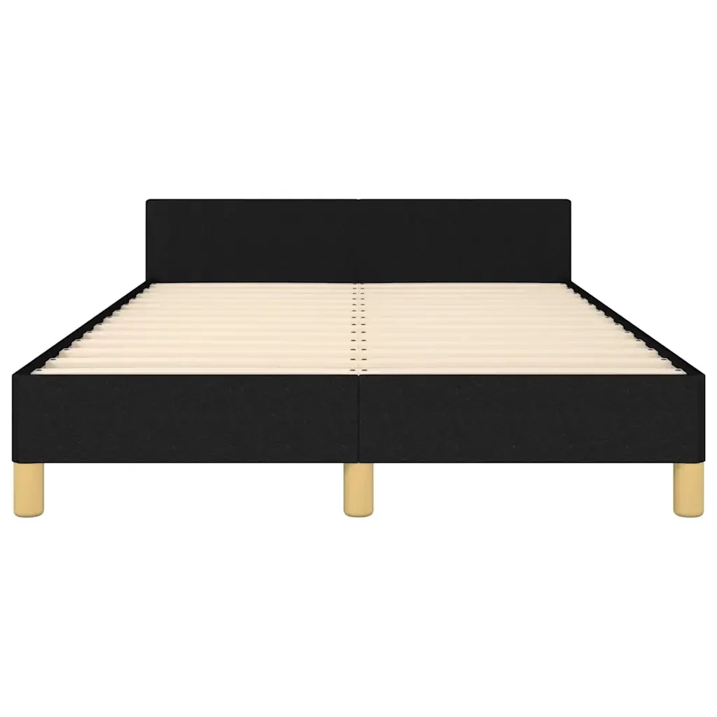 Letto matrimoniale | Letto per adulti | Giroletto senza Materasso Nero 120x200 cm Tessuto - Image 6