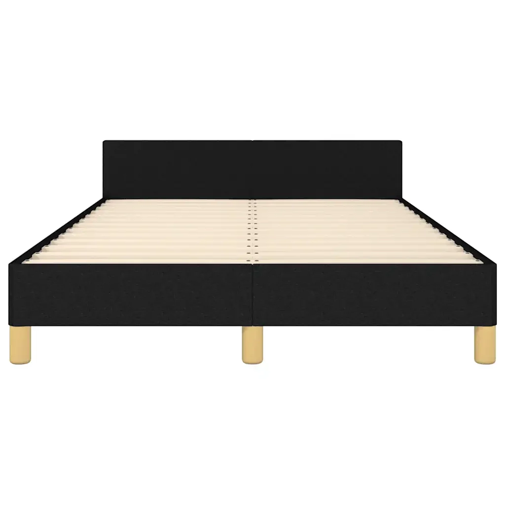 Letto matrimoniale | Letto per adulti | Giroletto senza Materasso Nero 120x200 cm Tessuto - Image 6