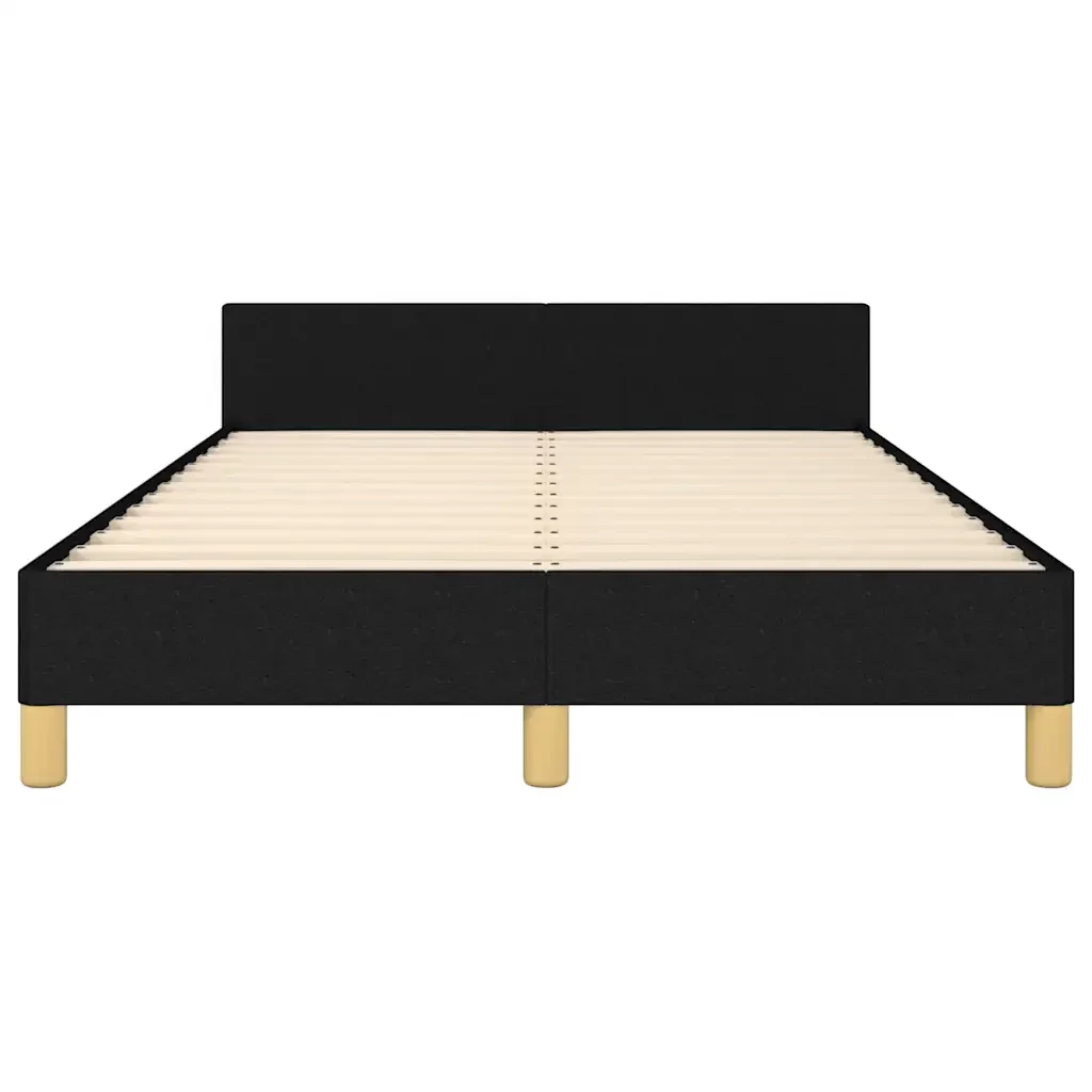 Letto matrimoniale | Letto per adulti | Giroletto senza Materasso Nero 120x200 cm Tessuto - Image 6