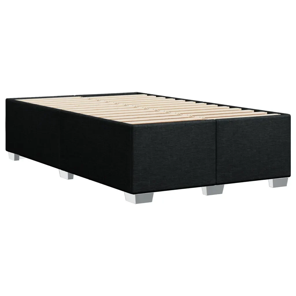 Letto matrimoniale | Letto per adulti | Giroletto senza Materasso Nero 120x200 cm Tessuto - Image 6