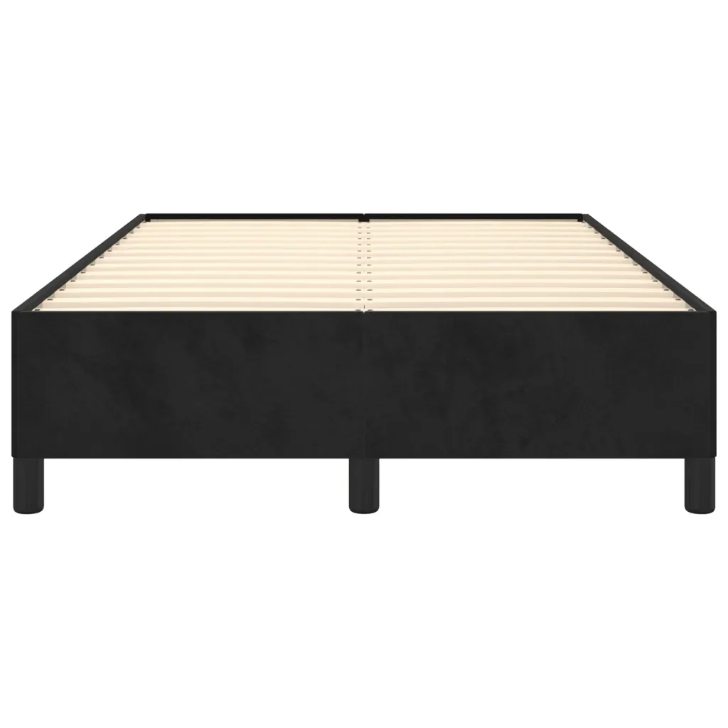 Letto matrimoniale | Letto per adulti | Giroletto senza Materasso Nero 120x200 cm Velluto - Image 5
