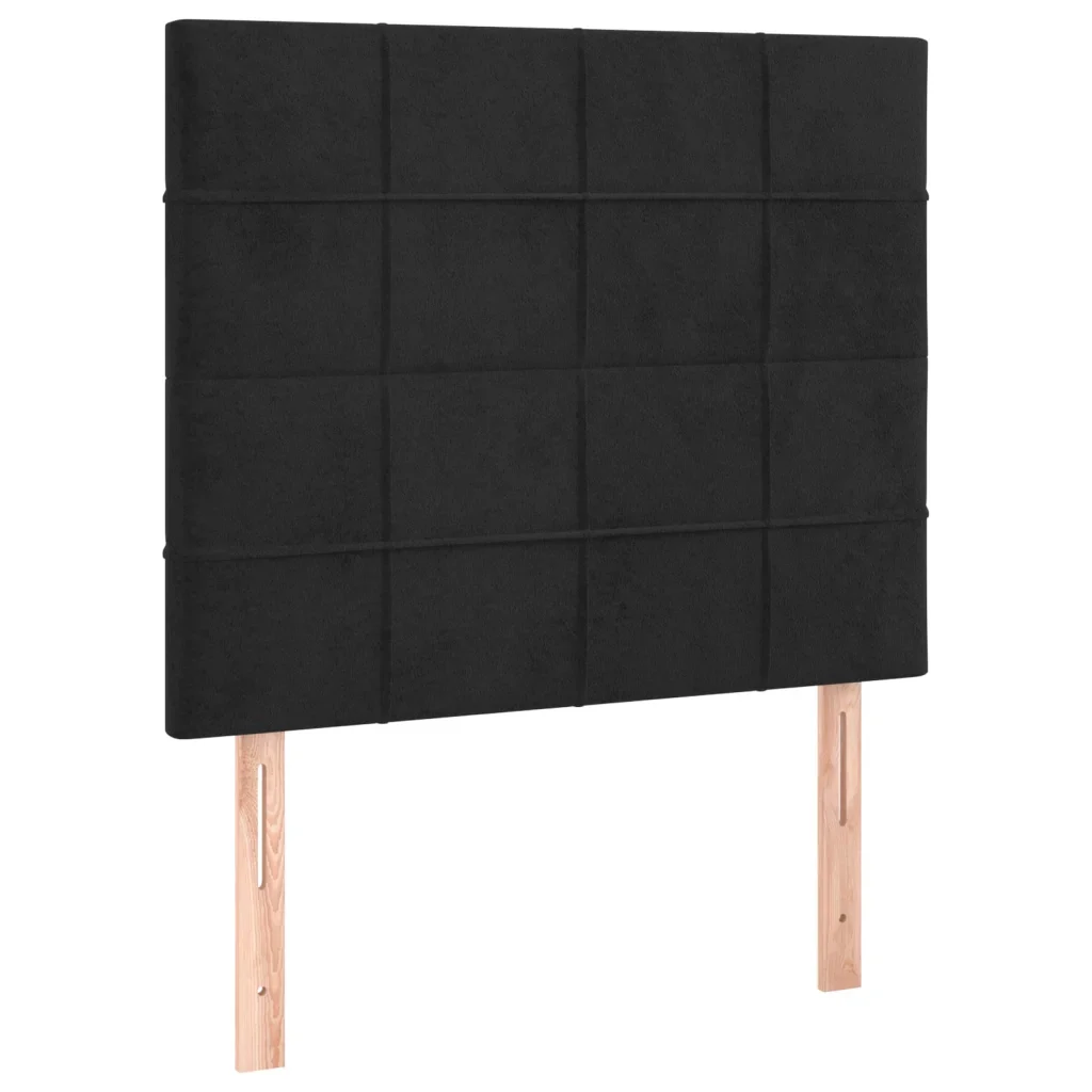 Letto matrimoniale | Letto per adulti | Giroletto senza Materasso Nero 120x200 cm Velluto - Image 8