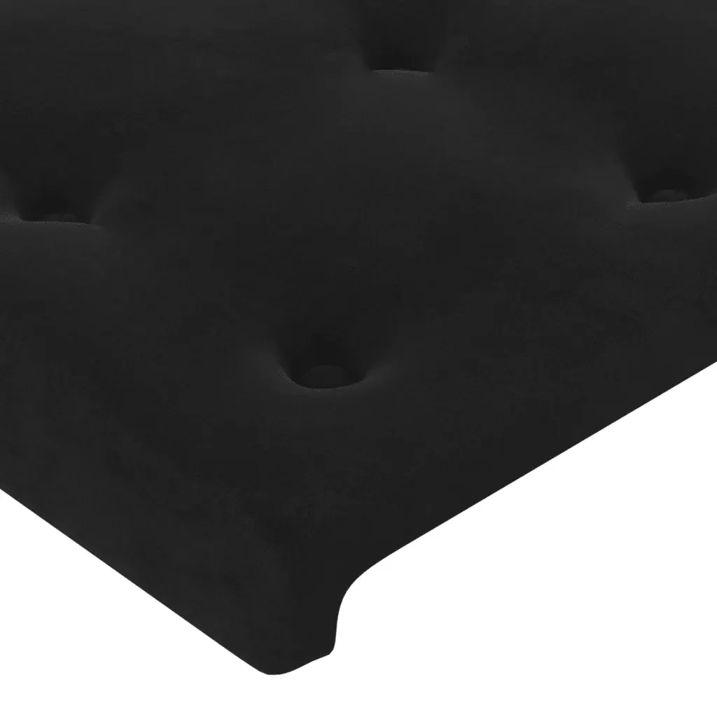 Letto matrimoniale | Letto per adulti | Giroletto senza Materasso Nero 120x200 cm Velluto - Image 10