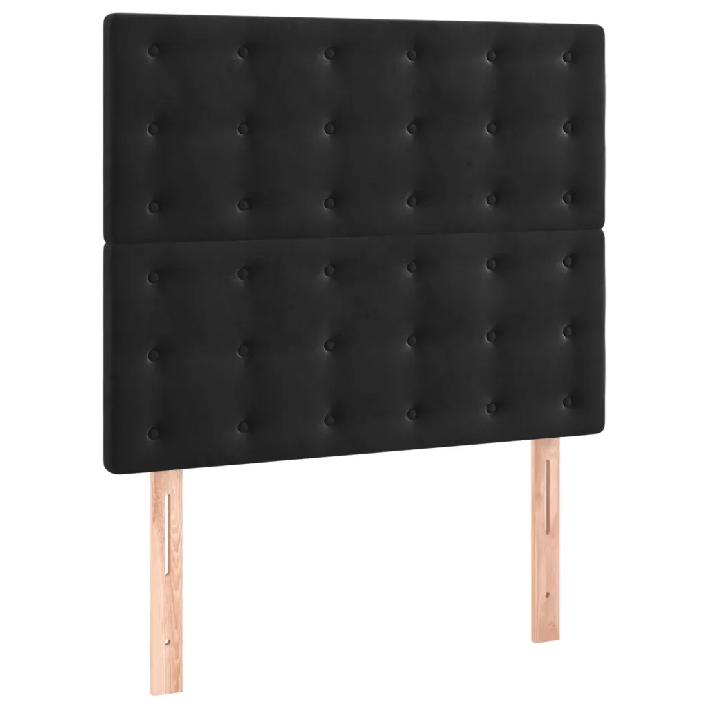 Letto matrimoniale | Letto per adulti | Giroletto senza Materasso Nero 120x200 cm Velluto - Image 8