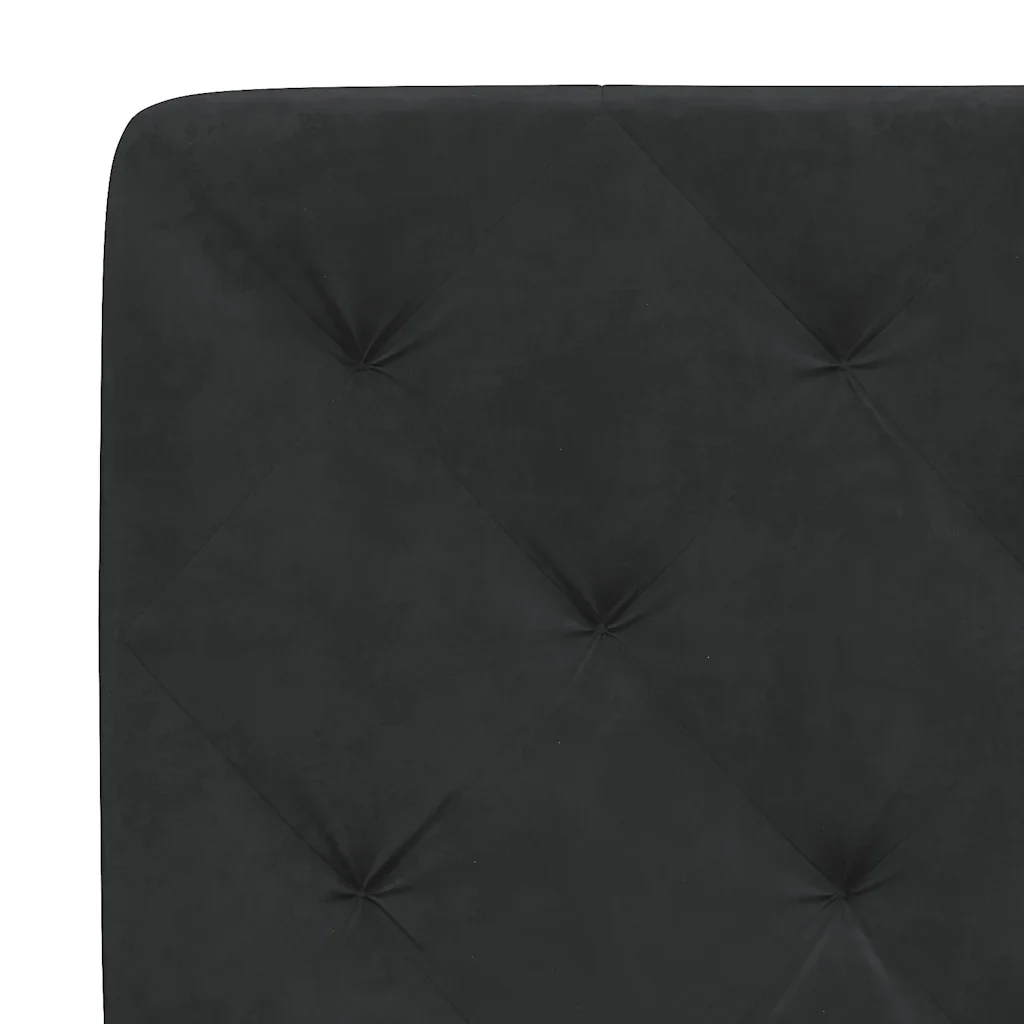 Letto matrimoniale | Letto per adulti | Giroletto senza Materasso Nero 120x200 cm Velluto - Image 10