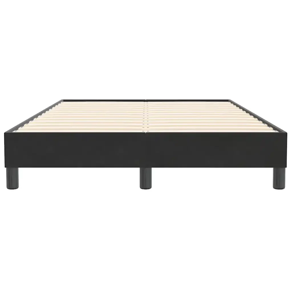 Letto matrimoniale | Letto per adulti | Giroletto senza Materasso Nero 120x210 cm Velluto - Image 5