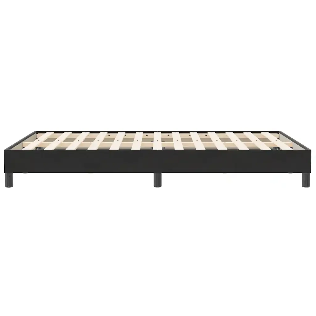Letto matrimoniale | Letto per adulti | Giroletto senza Materasso Nero 120x210 cm Velluto - Image 6