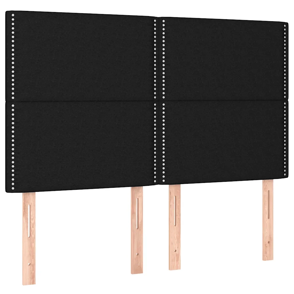 Letto matrimoniale | Letto per adulti | Giroletto senza Materasso Nero 140x190 cm in Tessuto - Image 9