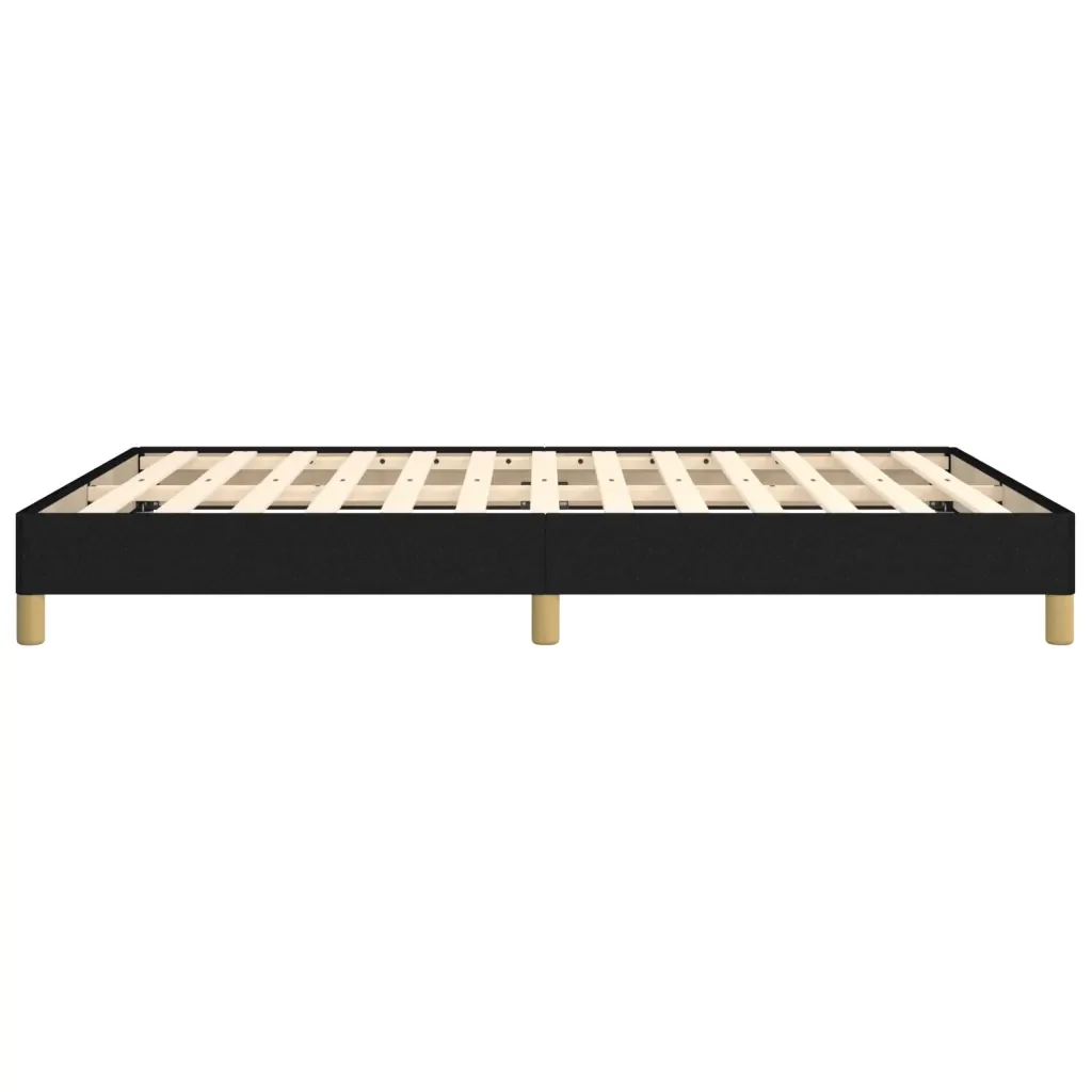 Letto matrimoniale | Letto per adulti | Giroletto senza Materasso Nero 140x190 cm in Tessuto - Image 6