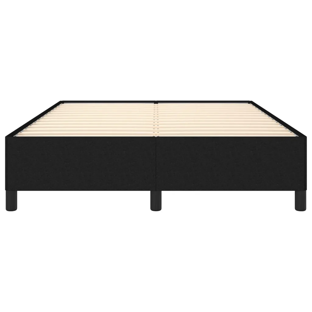 Letto matrimoniale | Letto per adulti | Giroletto senza Materasso Nero 140x190 cm in Tessuto - Image 5