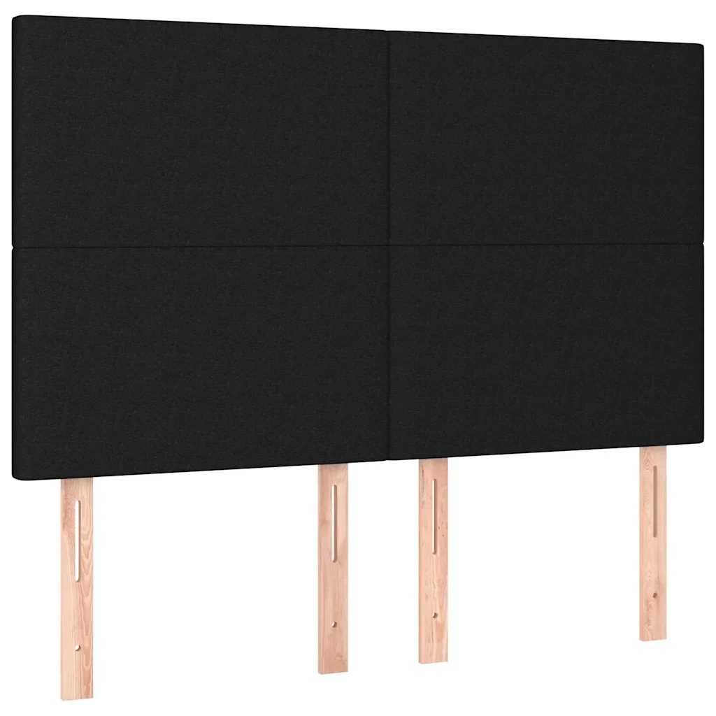 Letto matrimoniale | Letto per adulti | Giroletto senza Materasso Nero 140x190 cm in Tessuto - Image 9