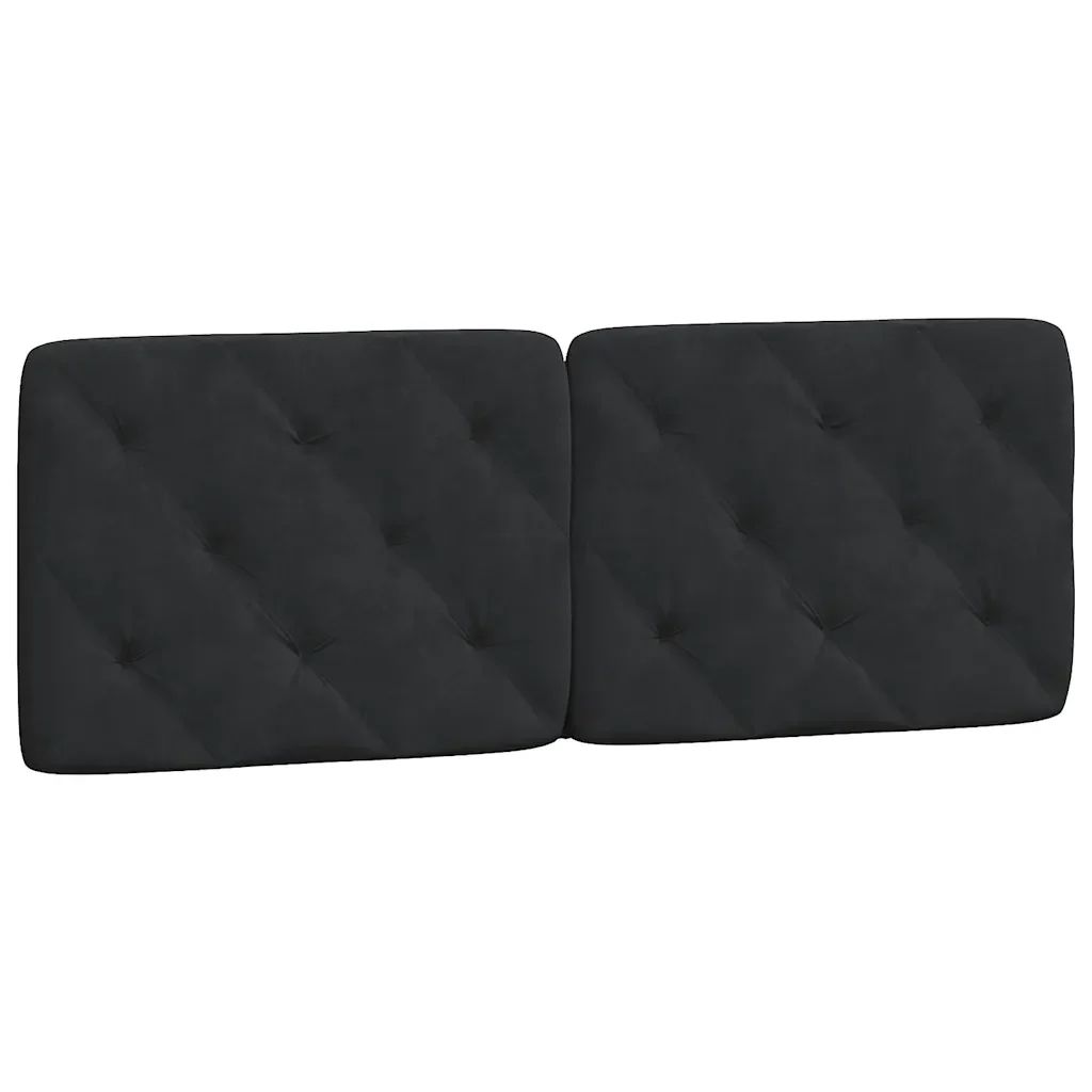 Letto matrimoniale | Letto per adulti | Giroletto senza Materasso Nero 140x190 cm in Velluto - Image 8