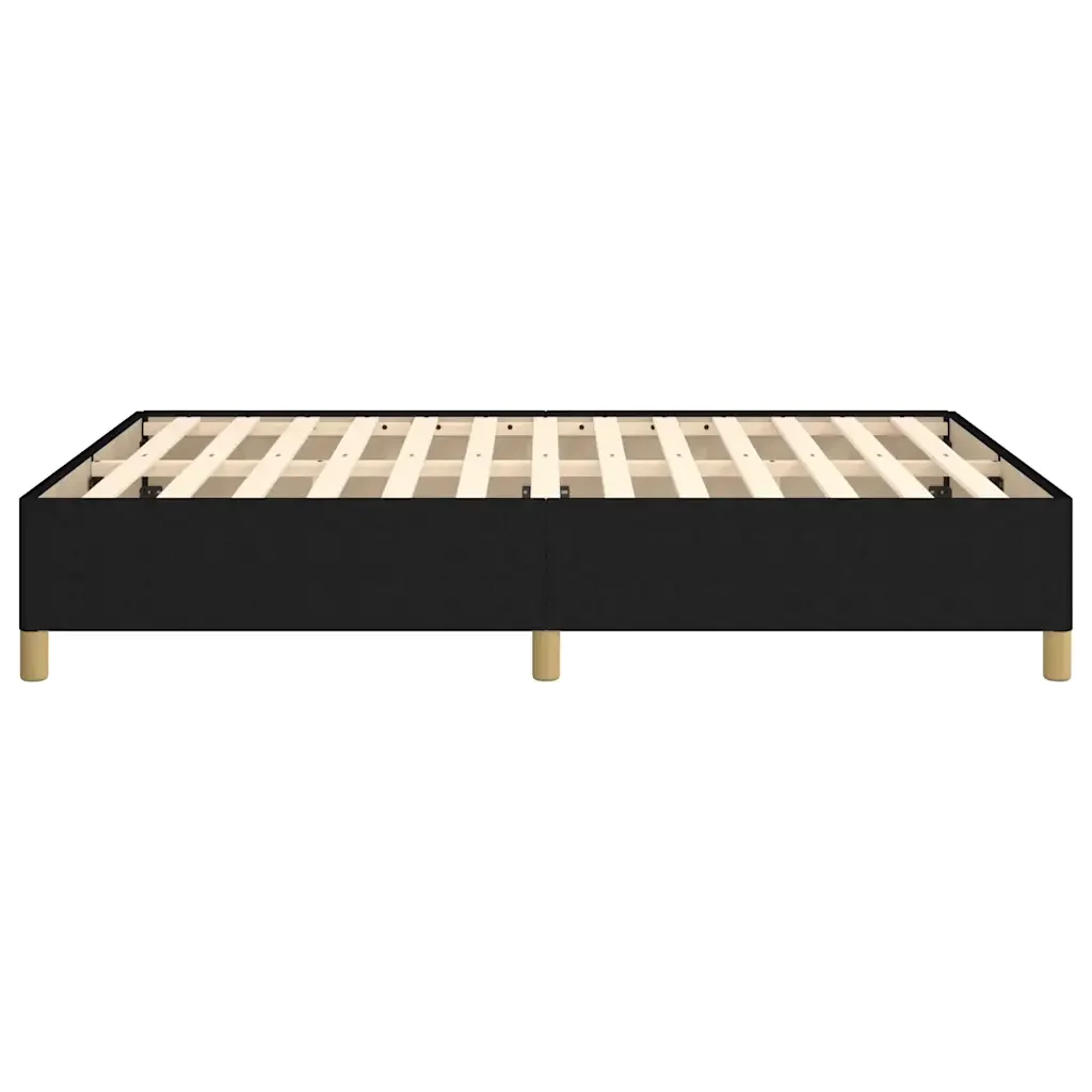 Letto matrimoniale | Letto per adulti | Giroletto senza Materasso Nero 140x200 cm in Tessuto - Image 6