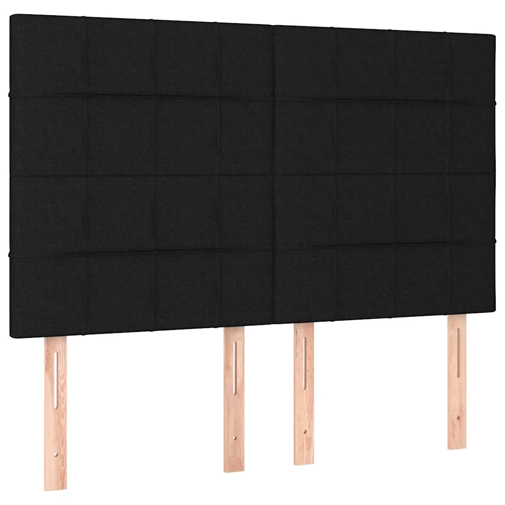 Letto matrimoniale | Letto per adulti | Giroletto senza Materasso Nero 140x200 cm in Tessuto - Image 9