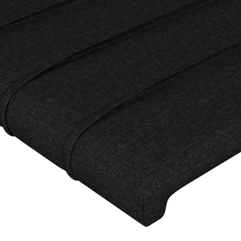 Letto matrimoniale | Letto per adulti | Giroletto senza Materasso Nero 140x200 cm in Tessuto - Image 10