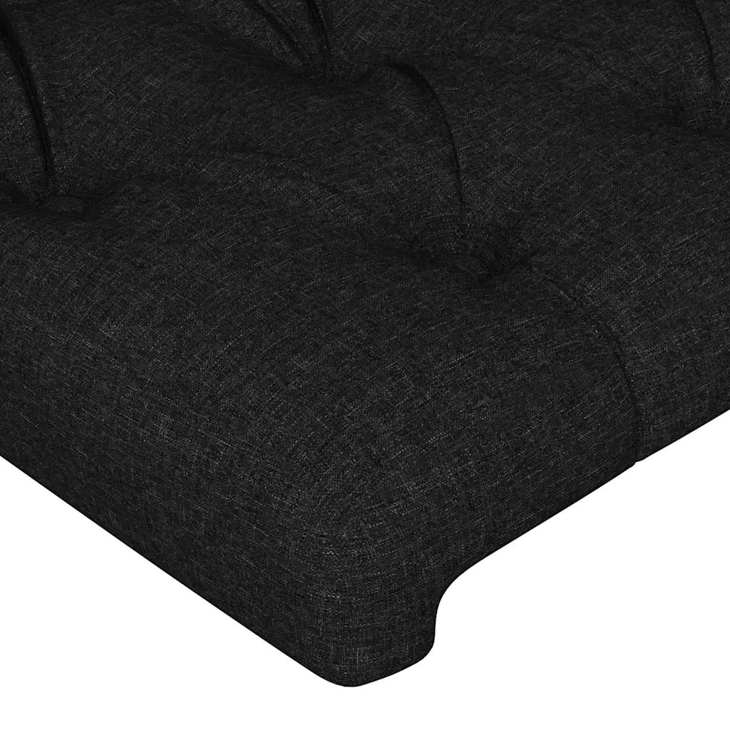 Letto matrimoniale | Letto per adulti | Giroletto senza Materasso Nero 140x200 cm in Tessuto - Image 10