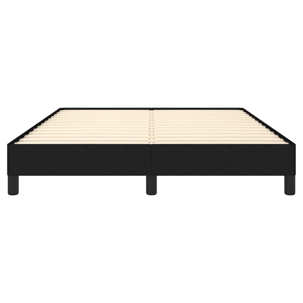 Letto matrimoniale | Letto per adulti | Giroletto senza Materasso Nero 140x200 cm in Tessuto - Image 5