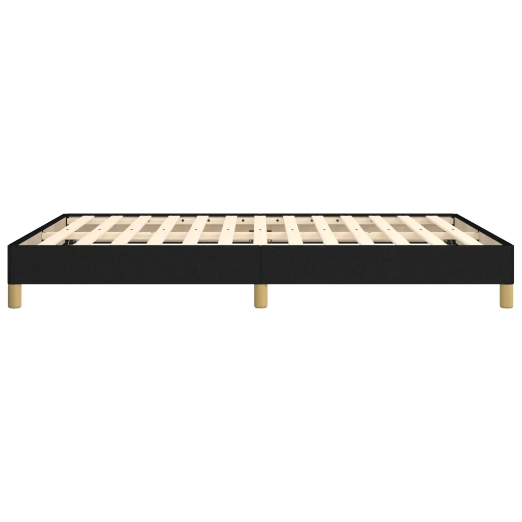 Letto matrimoniale | Letto per adulti | Giroletto senza Materasso Nero 140x200 cm in Tessuto - Image 6