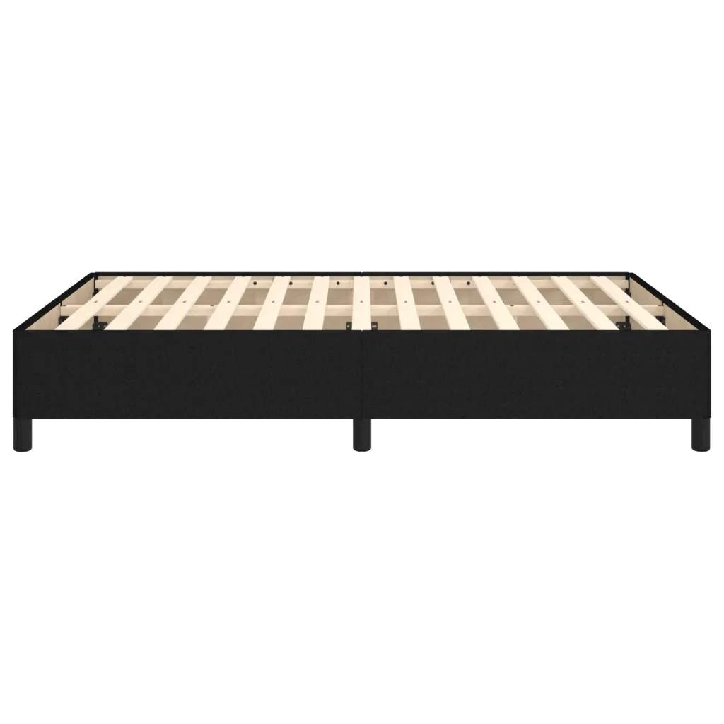 Letto matrimoniale | Letto per adulti | Giroletto senza Materasso Nero 140x200 cm in Tessuto - Image 6