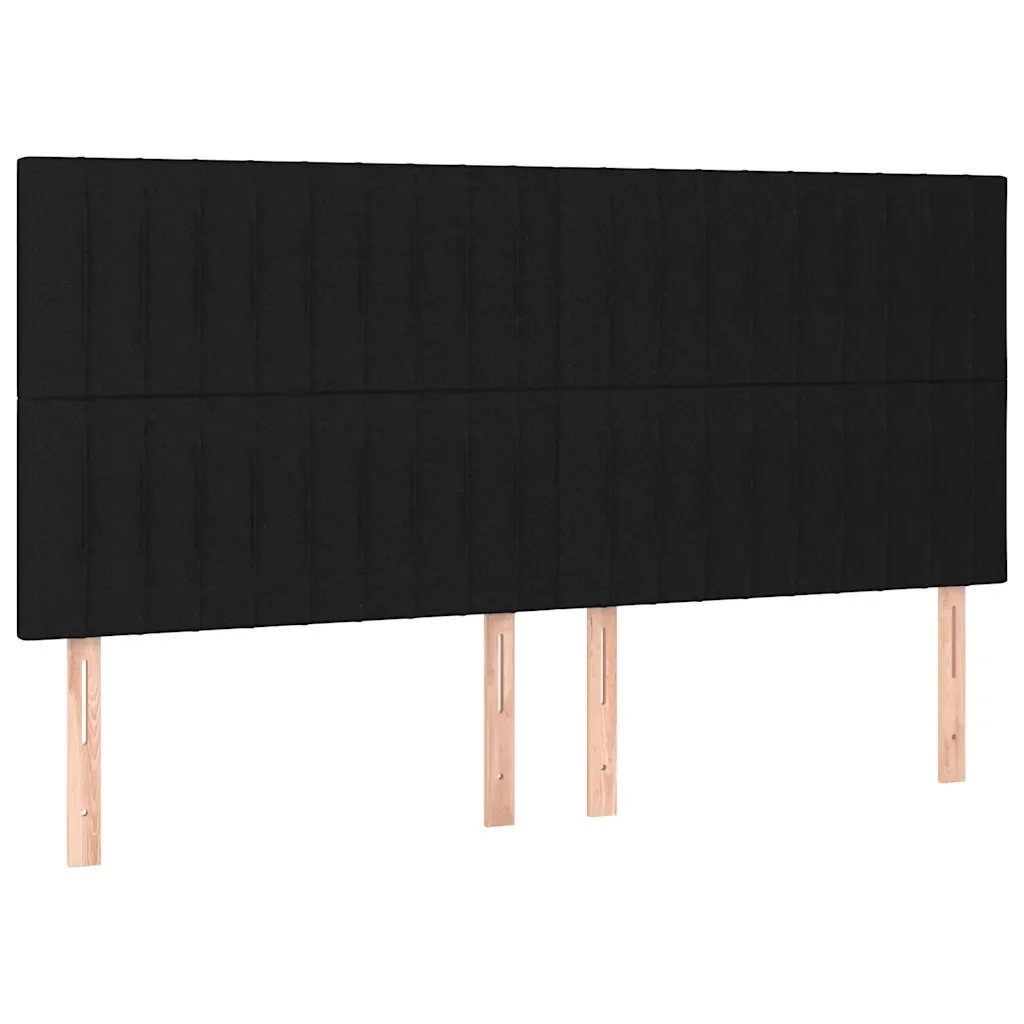 Letto matrimoniale | Letto per adulti | Giroletto senza Materasso Nero 160x200 cm in Tessuto - Image 8
