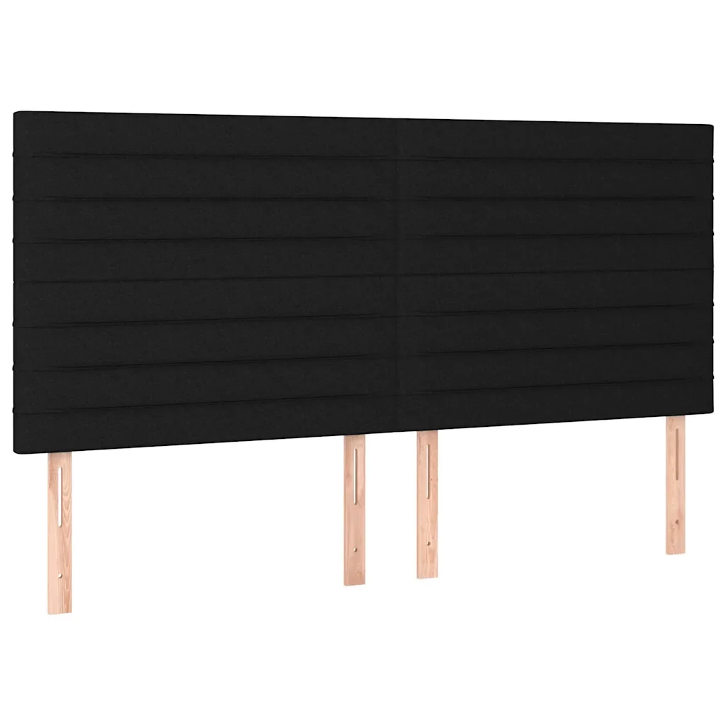 Letto matrimoniale | Letto per adulti | Giroletto senza Materasso Nero 160x200 cm in Tessuto - Image 8