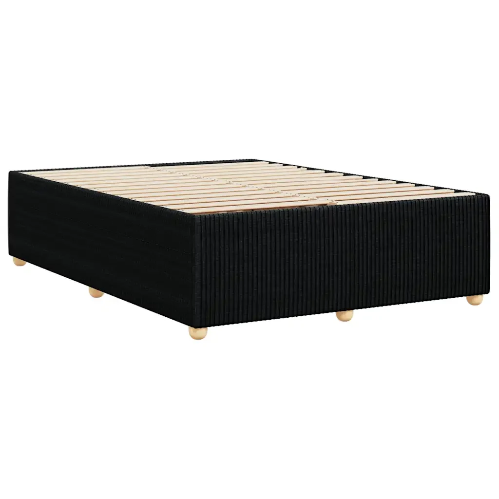 Letto matrimoniale | Letto per adulti | Giroletto senza Materasso Nero 160x200 cm in Tessuto - Image 6