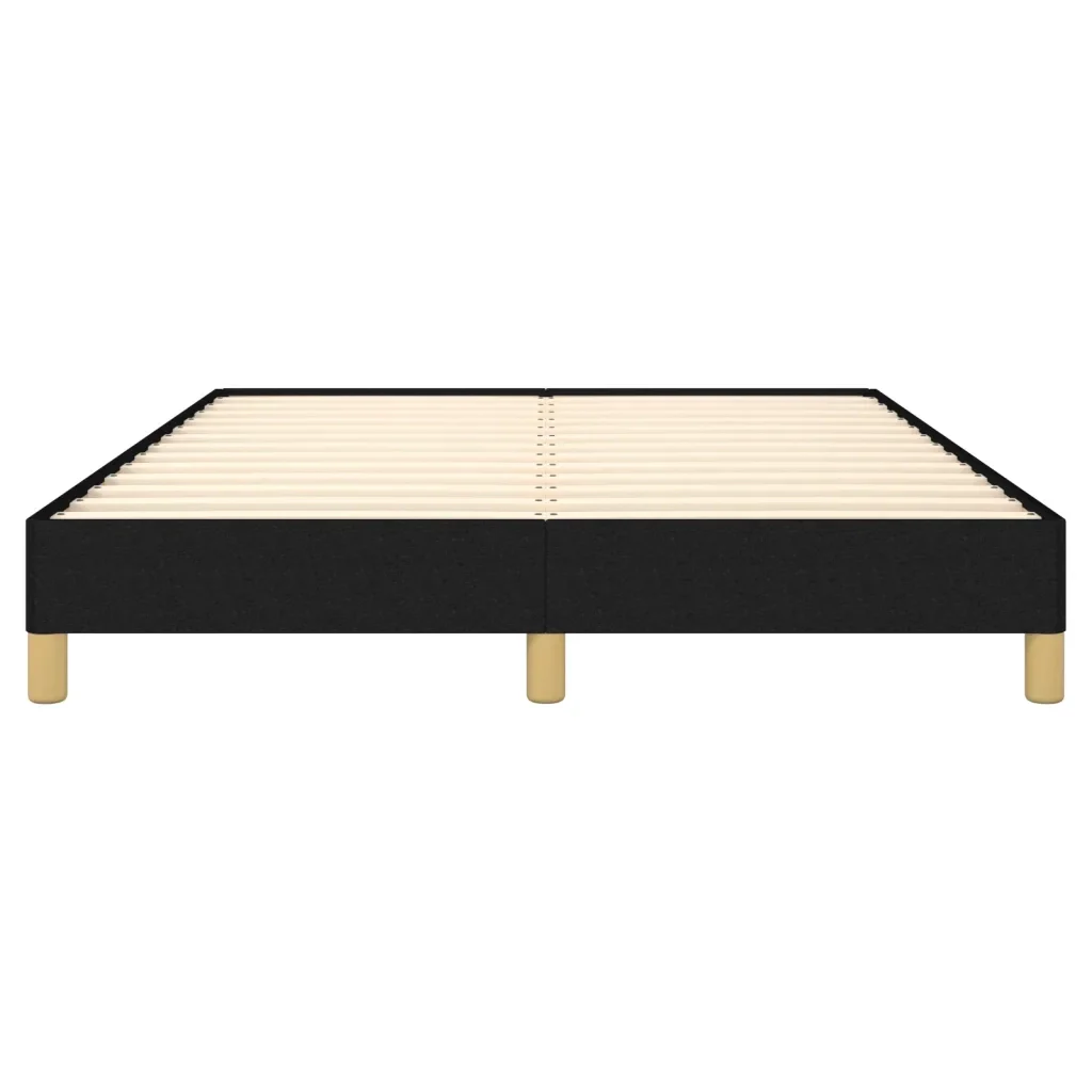Letto matrimoniale | Letto per adulti | Giroletto senza Materasso Nero 160x200 cm in Tessuto - Image 5
