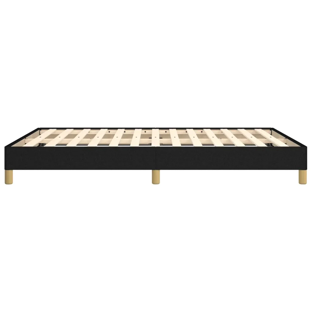 Letto matrimoniale | Letto per adulti | Giroletto senza Materasso Nero 160x200 cm in Tessuto - Image 6