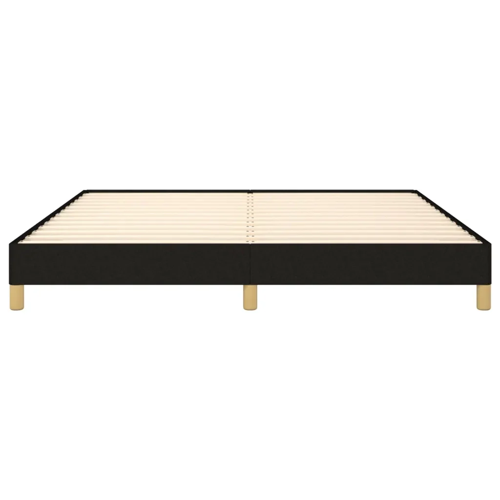 Letto matrimoniale | Letto per adulti | Giroletto senza Materasso Nero 180x200 cm in Tessuto - Image 5